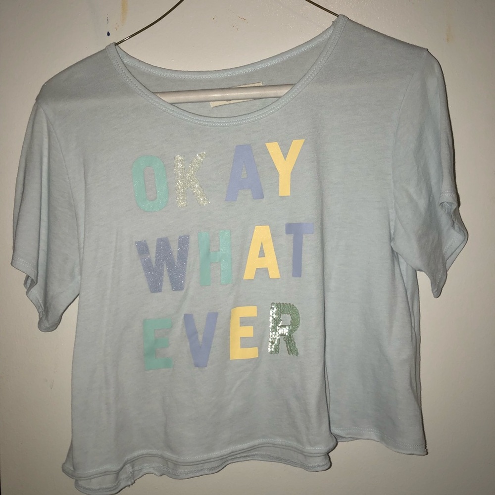 Abercrombie Kids unlined Tshirt/Crop Top